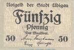 Notgeld DE 50 Pf. Notgeld Stadt Übigau , 50 Pfennig Schein in kfr. Tieste 7495.05.05 o.D. Sachsen -