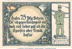 Seriennotgeld Deutschland 75 Pfennig -D- Notgeld Hotel Germania Osnabrück 1030.1 , 75 Pfennig Schein -D- in kfr. o.D. NDS -