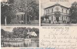 AK / PK AK-PK Sachsenhausen i. Mark , Motiv Park, Schleuse, Restaurant , gel. 1907 , BBG -
