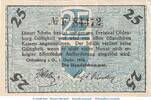 Kleingeld 1914-1922 25 Pf. Oldenburg Notgeld , 25 Pfennig Schein in kfr. Tieste 5370.05.11 von 1918 , NDS -