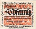 Seriennotgeld 50 Pf. Glückstadt Notgeld M/G 442.1.a , 50 Pfennig Schein in kfr. von 1921 , Schleswig -