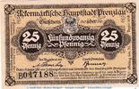 Notgeld 25 Pf. Prenzlau , Tieste 5755.10.05 Notgeld 25 Pfennig Schein in kfr. o.D. BBG -