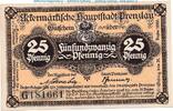 Notgeld DE 25 Pf. Prenzlau , Tieste 5755.10.35 Notgeld 25 Pfennig Schein G in kfr. o.D. BBG -