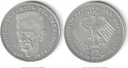 Kurt Schumacher 2 Mk. Kursmünze Deutschland , 2 Mark Münze -Kurt Schumacher- 1982 J , stgl , J.424 -