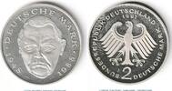 Ludwig Erhard 2 Mk. Kursmünze Deutschland , 2 Mark Münze -Ludwig Erhard- 1997 J , stgl , J.445 -