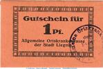 Notgeld 1 Pf. Liegnitz AOK Tieste 4080.05.100 , Notgeld 1 Pfennig Schein in kfr. o.D. SLN -