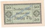Notgeld 50 Pf. Bernstadt , Notgeld 50 Pfennig Schein in kfr. Tieste 0550.05.21 Schlesien o.D. -
