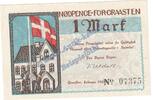 Notgeld 1 Mk. Gravenstein , Notgeld 1 Mark Schein in kfr. M-G 466.2.a , Dänemark - Schleswig -