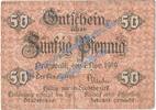 Notgeld De 50 Pf. Pritzwalk , Notgeld 50 Pfennig Schein in gbr. Tieste 5775.05.01 , BBG von 1919 -