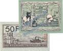 Kleingeld 1914-1922 DE 2 Scheine kpl. Niederlahnstein , Notgeld Set mit 2 Scheinen in kfr. Tieste 5050.05.01-02 , 1917 -