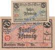 Notgeld De 2 Scheine Ems , Notgeld Set mit 2 Scheinen in kfr. Tieste 1715.05.01-02 , Hessen von 1918 -