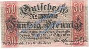 Notgeld De 50 Pf. Zeven , Notgeld 50 Pfennig Schein in kfr. Tieste 8215.05.10 , Niedersachsen o.D. -
