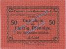 Notgeld DE 50 Pf. Paulsdorf , Notgeld 50 Pfennig Schein in kfr. Tieste 5525.05.10 , OSL o.D. -