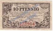 Kleingeld 1914-1922 DE 10 Pf. Görlitz , Notgeld 10 Pfennig Schein in kfr. Tieste 2310.15.30 , Schlesien 1920 -