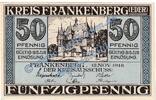 Kleingeld 1914-1922 DE 50 Pf. Frankenberg , Notgeld 50 Pfennig Schein in kfr. Tieste 1910.05.05 , Hessen 1918 -