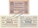 Notgeld AT 3 Scheine kpl. Stadl Paura , Notgeld Set mit 3 Scheinen in kfr. K-K 1008.I.a-b , OOE von 1920 -