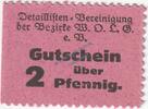 Notgeld De 2 Pf. Grossalmerode , Notgeld 2 Pfennig Schein in kfr. Tieste 2500.05.02 , Hessen o.D. -
