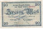 Großnotgeld De. 20 Mk. Passau , Banknote 20 Mark Schein in gbr. Geiger 409.03 , Bayern von 1918 -