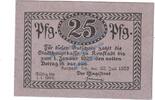 Notgeld De 25 Pf. Konstadt , Notgeld 25 Pfennig Scheine in kfr. Tieste 3665.05.36 , Schlesien 1920 -