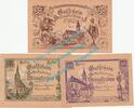 Notgeld AT 3 Scheine kpl. Steinakirchen a.F. Notgeld Set mit 3 Scheinen in kfr. K-K 1017.II.. NOE o.D. -