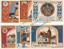 Serienscheine DE 6 Scheine kpl. Köslin , Notgeld Set mit 6 Scheinen in kfr. M-G 735.1 , Pommern von 1921 -