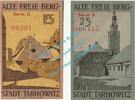 Notgeld De 2 Scheine kpl. -Serie + KN- Tarnowitz , Notgeld Set mit 2 Scheinen --Serie KN-- in kfr. M-G 1312.1.b , OSL -