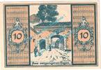 Serienscheine DE 10 Pf. Nr.2 -gelbbraun- Glatz , Notgeld 10 Pfennig Schein Nr.2 -gelbbraun- in kfr. M-G 431.3 , SLN o.D. -