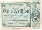 Inflation DE 1 Mio. Mk. Pirna , Notgeld 1 Million Mark Schein in kfr. Keller 4322.a , Sachsen von 1923 -