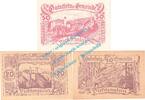 Notgeld AT 3 Scheine kpl. Vichtenstein , Notgeld Set mit 3 Scheinen in kfr. K-K 1108... OOE von 1920 -