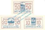 Notgeld AT 3 Scheine kpl. Unter-Weissenbach , Notgeld Set mit 3 Scheinen in kfr. K-K 1101.I , OOE von 1920 -