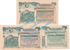 Notgeld AT 3 Scheine kpl. Viehofen , Notgeld Set mit 3 Scheinen in kfr. K-K 1112 , Niederösterreich 1920 -