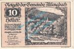 Notgeld AT 10 Heller -40 K- Altlengbach , Notgeld 10 Heller -40 K- Schein in kfr. K-K 33.c Niederösterreich -