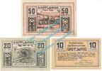 Notgeld AT 3 Scheine kpl. Ampflwang , Notgeld Set mit 3 Scheinen in kfr. K-K 36.a , Oberösterreich 1920 -