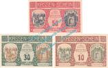 Notgeld AT 3 Scheine kpl. Arstetten , Notgeld Set mit 3 Scheinen in kfr. K-K 52.a , Niederösterreich o.D. -