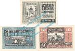 Notgeld AT 3 Scheine kpl. Bromberg , Notgeld Set mit 3 Scheinen in kfr. K-K 105... Niederösterreich o.D. -