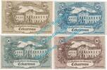 Notgeld AT 4 Scheine kpl. Eckartsau , Notgeld Set mit 4 Scheinen in kfr. K-K 149.I.a , Niederösterreich -