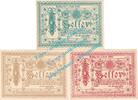Notgeld AT 3 Scheine kpl. Edlbach , Notgeld Set mit 3 Scheinen in kfr. K-K 150.a , Oberösterreich o.D. -