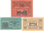 Notgeld AT 3 Scheine kpl. Ebreichsdorf , Notgeld Set mit 3 Scheinen in kfr. K-K 147 Niederösterreich 1920 -