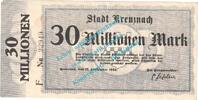 Inflation DE 30 Mio. Mk. Kreuznach , Notgeld 30 Millionen Mark Schein in gbr. Keller 2812.h , RHL 1923 -