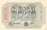 Inflation DE 200 Mio. Mk. Kreuznach , Notgeld 200 Millionen Mark Schein in L-gbr. Keller 2813.k , RHL 1923 -