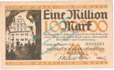Inflation DE 1 Mio. Mk. Leipzig , Notgeld 1 Million Mark Schein in gbr. Keller 3083... Sachsen von 1923 -