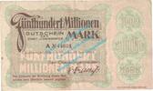 Inflation DE 500 Mio. Mk. Ludwigshafen , Notgeld 500 Millionen Mark Schein in gbr. Keller 3328.f , Pfalz -