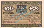 Notgeld DE 50 Pf. -MUSTER- Neidenburg , Notgeld 50 Pfennig Musterschein in kfr. M-G 932.1.b , Ostpreussen -