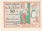 Notgeld DE 50 Pf. Nr.3 -Textfehler- Schobüll , Notgeld 50 Pfennig Nr.3 --Textfehler-- in kfr. M-G 1194.3 , Schleswig -