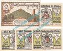 Notgeld DE 5 Scheine kpl. Lauterberg , Notgeld Set mit 5 Scheinen in kfr. M-G 779.1... Niedersachsen 1921 -