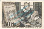 Notgeld De 50 Pf. Freudenstadt , Notgeld 50 Pfennig Schein in kfr. M-G 388.2-3 , Württemberg 1921 -