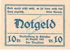 Notgeld DE 10 Pf. Nr.4 Waldenburg , Notgeld 10 Pfennig Nr.4 -gelblich- in kfr. M-G 1371.22 , Schlesien -