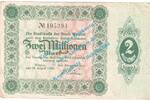 Inflation DE 2 Mio. Mk. Wetzlar , Notgeld 2 Millionen Mark Schein in gbr. Keller 5594.a , Rheinland 1923 -