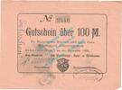 Großnotgeld 1922/23 100 Mk. Schöneck , Notgeld 100 Mark Schein in gbr. Müller 44120.4 , Sachsen von 1922 -
