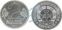 DDR 2 Mk. Kursmünze DDR , 2 Mark Stück bfr-Stgl. von 1986 A , J.1516 -0525- -